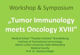 Scientific community at the TIMO XVIII Symposium discussing tumor immunology and peptide research.